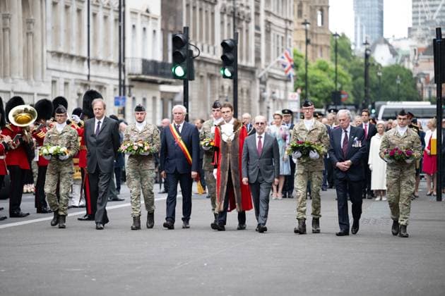 an international ceremony in the context of the commemoration of the Belgian soldiers that died during the two World Wars, London, United Kingdom, Saturday 13 July 2024.  BARTxLENOIR 96369280