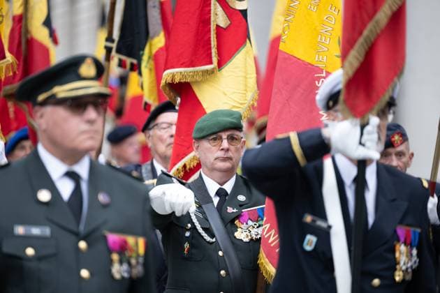 an international ceremony in the context of the commemoration of the Belgian soldiers that died during the two World Wars, London, United Kingdom, Saturday 13 July 2024.  BARTxLENOIR 96369795