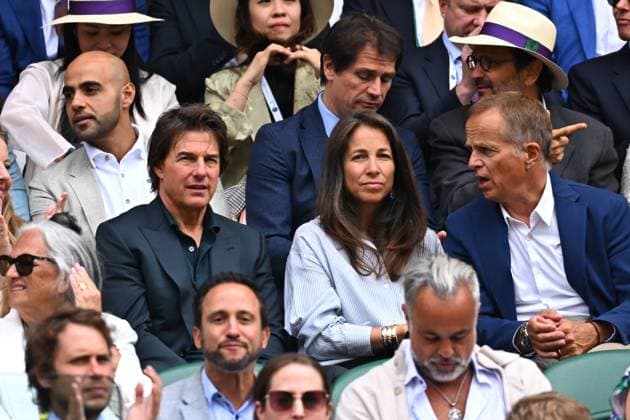 Tom Cruise At Wimbledon - London Actor Tom Cruise attends the women final at the 2024 Wimbledon Championships at the AELTC in London, UK, on July 13, 2024. Photo by Corinne Dubreuil ABACAPRESS.COM London United Kingdom  Copyright: xDubreuilxCorinne ITF ABACAx