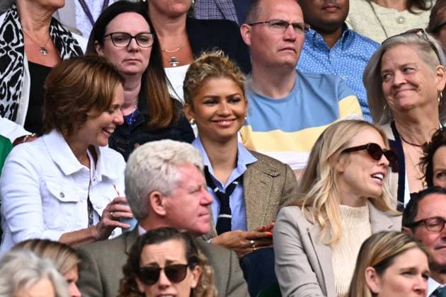Zendaya At Wimbledon - London Zendaya attends the women final at the 2024 Wimbledon Championships at the AELTC in London, UK, on July 13, 2024. Photo by Corinne Dubreuil ABACAPRESS.COM London United Kingdom  Copyright: xDubreuilxCorinne ABACAx