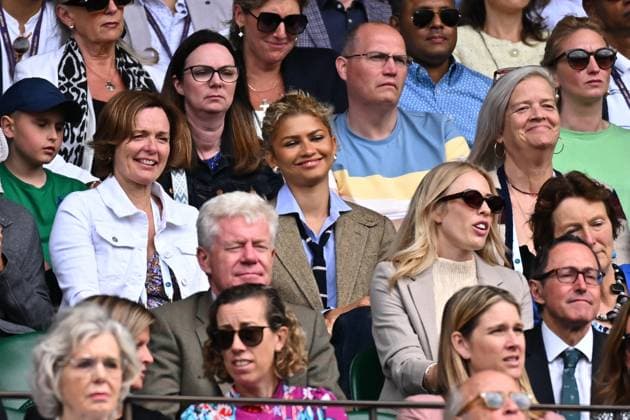Zendaya At Wimbledon - London Zendaya attends the women final at the 2024 Wimbledon Championships at the AELTC in London, UK, on July 13, 2024. Photo by Corinne Dubreuil ABACAPRESS.COM London United Kingdom  Copyright: xDubreuilxCorinne ABACAx