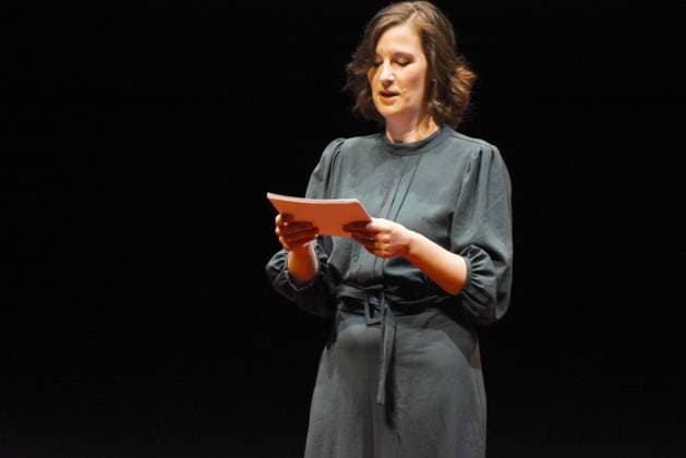 Lena Kettner Moderatorin Muenchen 14.07.2024 Residenztheater Die Verleihung des Kurt-Meisel-Preises an Moritz Treuenfels und der beiden Foerderpreise an Isabell Antonia Hoeckel und Vassilissa Reznikoff erfolgt in einer Matinee Muenchen