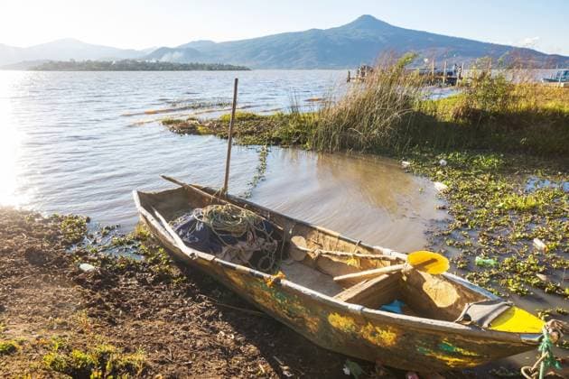 The fishing boats in Mexico ,model released, Symbolfoto