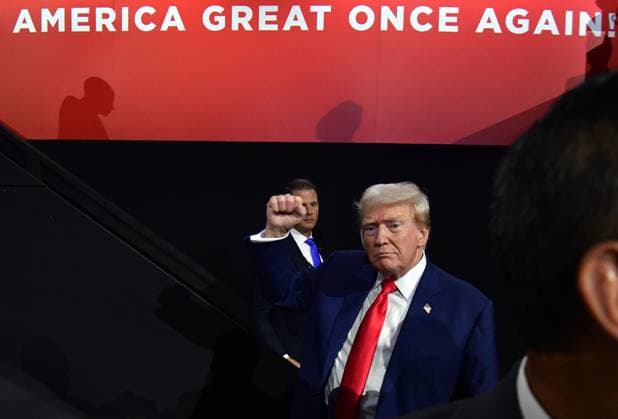July 15, 2024, Milwaukee, Wi, USA: RNC 2024: Convention nominates DONALD TRUMP for President at the Fiserv Forum for the Republican National Convention in Milwaukee WI on July 15, 2024. He arrived with his ear bandaged from an injury during assassination attempt at a rally in PA. He sat in the box seat to listen to speakers. Milwaukee USA - ZUMAg208 20240715_aap_g208_037 Copyright: xCarolxGuzyx