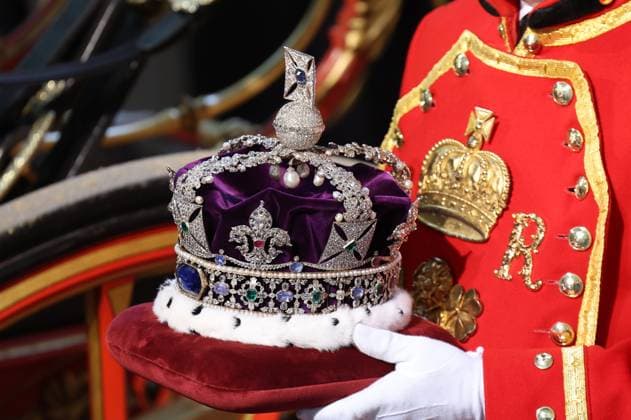 Entertainment Themen der Woche KW 29 . 17 07 2024. London, United Kingdom. King Charles III and Queen Camilla arriving for the State Opening of Parliament in London.  xStephenxLockx xi-Imagesx IIM-25385-0002