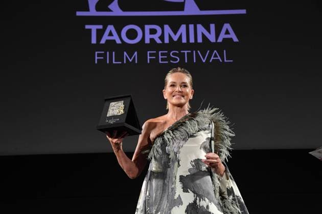 Taormina: Taormina Film Festival. Sharon Stone Lifetime Achievement Award. Pictured: Sharon Stone  Copyright: xMaurizioxD Avanzox xipa-agency.nx xMaurizioxDxAvanzox IPA_Agency_IPA48130604