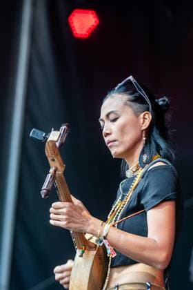 Vocalist from southern Taiwan Sauljaljui performs at the 21st Colours of Ostrava music festival at Lower Area of Vitkovice, Ostrava, Czech Republic, on July 19, 2024. (CTKxPhoto VladimirxPrycek) CTKPhotoP2024071909916  CTKPhotoP2024071909916