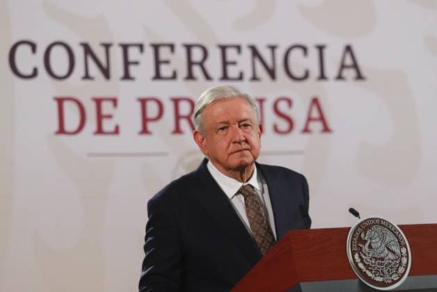 Mexican President Lopez Obrador Briefing Mexican President AndrÃ s Manuel Lopez Obrador speaking during a briefing conference at National Palace where talk about the Morena s overrepresentation in the Mexican Congress. on July 24, 2024 in Mexico City, Mexico. (Photo by Carlos Santiago Eyepix Group) Copyright: xCarlosxSantiago xEyepixxGroupx CS_24072024_126435