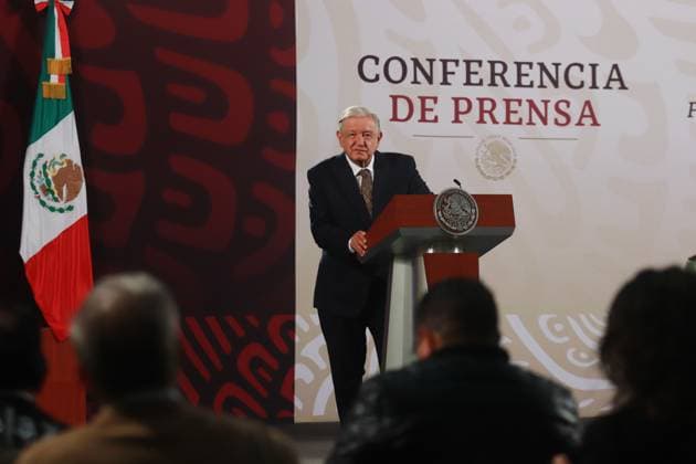 Mexican President Lopez Obrador Briefing Mexican President AndrÃ s Manuel Lopez Obrador speaking during a briefing conference at National Palace where talk about the Morena s overrepresentation in the Mexican Congress. on July 24, 2024 in Mexico City, Mexico. (Photo by Carlos Santiago Eyepix Group) Copyright: xCarlosxSantiago xEyepixxGroupx CS_24072024_126442