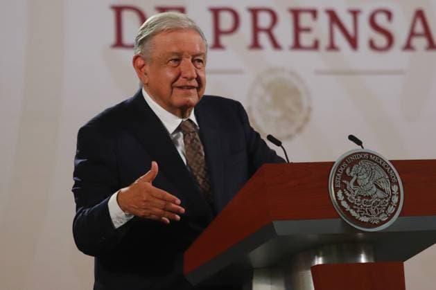 Mexican President Lopez Obrador Briefing Mexican President AndrÃ s Manuel Lopez Obrador speaking during a briefing conference at National Palace where talk about the Morena s overrepresentation in the Mexican Congress. on July 24, 2024 in Mexico City, Mexico. (Photo by Carlos Santiago Eyepix Group) Copyright: xCarlosxSantiago xEyepixxGroupx CS_24072024_126438