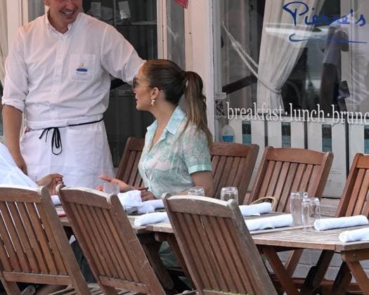 Jennifer Lopez steps off her bike donning a chic green dress and heads to lunch at a restaurant where she dined al fresco on her actual birthday. Lopez earlier posted on Instagram a stunning photograph of herself in a white bathing suit and noticeably absent was her ring. Featuring: Jennifer Lopez Where: Bridgehampton, New York, United States When: 24 Jul 2024 Credit: INSTARimages EDITORIAL USE ONLY. NOT FOR USE BY NEWSPAPERS BASED IN THE UK. Copyright: xx instar53977922