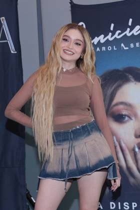 July 24, 2024, Mexico City, Ciudad de Mexico, Mexico: Mexican singer Karol Sevilla poses during a press conference for Ã¢â‚¬ËœLuminova TourÃ¢â‚¬â ¢ and promote her single Cenicienta at Belair Unique Mexico City Hotel. on July 24, 2024 in Mexico City, Mexico. Mexico City Mexico - ZUMAe321 20240724_zea_e321_017 Copyright: xYamakxPerea xEyepixxGroupx