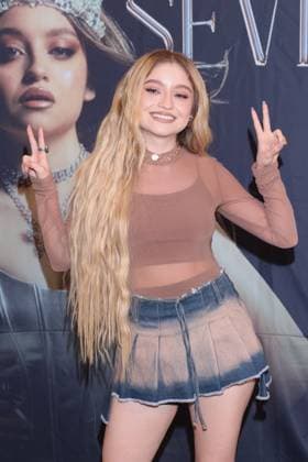 July 24, 2024, Mexico City, Ciudad de Mexico, Mexico: Mexican singer Karol Sevilla poses during a press conference for Ã¢â‚¬ËœLuminova TourÃ¢â‚¬â ¢ and promote her single Cenicienta at Belair Unique Mexico City Hotel. on July 24, 2024 in Mexico City, Mexico. Mexico City Mexico - ZUMAe321 20240724_zea_e321_019 Copyright: xYamakxPerea xEyepixxGroupx