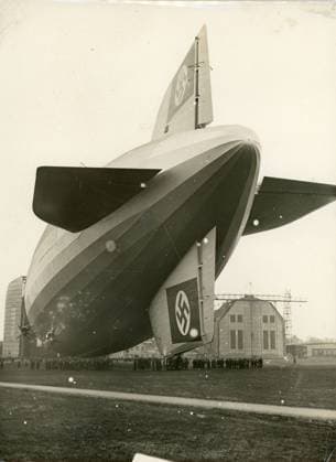 RECORD DATE NOT STATED The LZ129 Hindenburg outside its hangar at Friedrichshaf... The LZ129 Hindenburg outside its hangar at Friedrichshafen on 4 March 1936, the day of its first flight.  Copyright: Copyrightx(c)Geminix2023.xCredit:xGemini 11356118