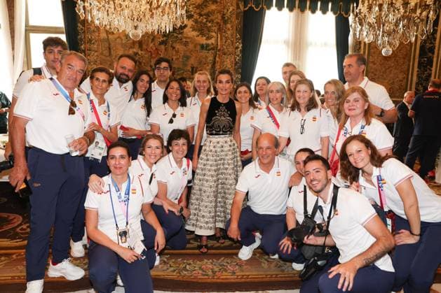 Entertainment Themen der Woche KW 30 Entertainment Bilder des Tages King Felipe VI and Queen Letizia of Spain at a reception in honor of the Spanish Olympic team at the Spanish Embassy in Paris, France on July 25, 202 Cordon Press 
