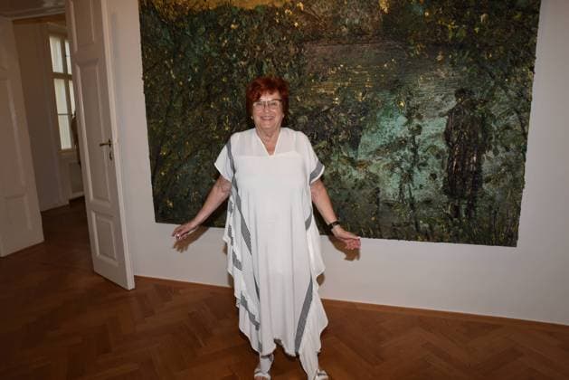 Valie Export, Anselm Kiefer, Mein Rhein, Vernissage, 2024, Galerie Ropac, Salzburg, Manfred Siebinger *** Valie Export, Anselm Kiefer, My Rhine, Vernissage, 2024, Galerie Ropac, Salzburg, Manfred Siebinger