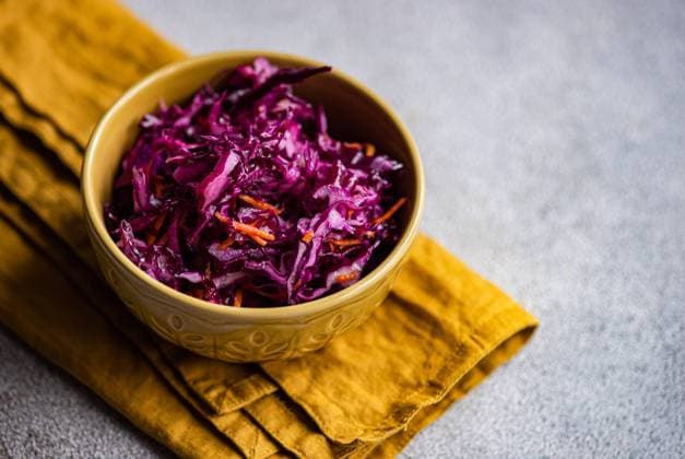 Red cabbage and carrot organic salad Tbilisi, Tbilisi, Georgia R_LSQHTY240710-1478431-01