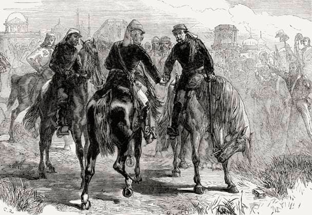British military leaders on horseback, 19th century British military leaders on horseback, 19th century Copyright: xZoonar.com Heinz-DieterxFalkensteinx 21664934