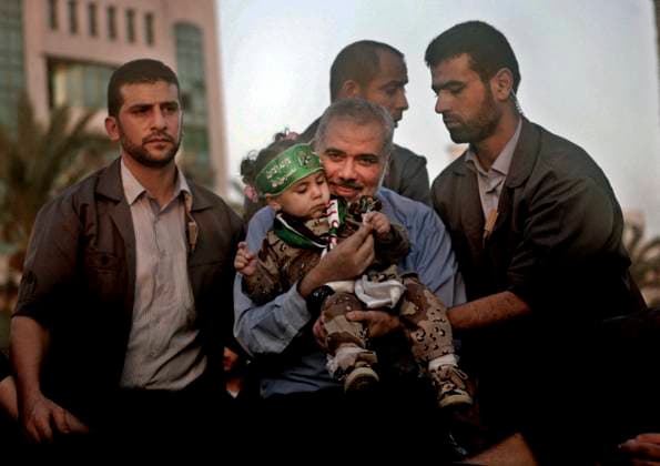 Hamas Chief Ismail Haniyeh Killed In Iran File photo - Ismail Haniyeh celebrates with people what they said was a victory over Israel, in Gaza City August 27, 2014. An open-ended ceasefire in the Gaza war held on Wednesday as Prime Minister Benjamin Netanyahu faced strong criticism in Israel over a costly conflict with Palestinian militants in which no clear victor emerged. Hamas chief Ismail Haniyeh said Saturday the Palestinian group was on the verge of a great victory after it launched a surprise attack on Israel from the Gaza Strip. We are on the verge of a great victory and a clear conquest on the Gaza front, Haniyeh said in a speech broadcast on Hamas-run Al-Aqsa television. Photo by Abedllah Jadllah ABACAPRESS.COM Gaza Palestin  Copyright: xAbedallahxMohammed ABACAx