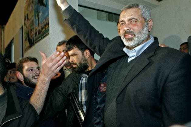 Hamas Chief Ismail Haniyeh Killed In Iran File photo - Ismael Haniyeh, head of Hamas, during a celebration in Gaza city on January 26, 2006 of the historic Hamas victory during Palestinian elections. Hamas leader Ismail Haniyeh was killed in Iran s Tehran, the Palestinian militant group Hamas said in a statement on Wednesday. In a statement, the Islamist faction mourned the death of Haniyeh, who it said was killed in a treacherous Zionist raid on his residence in Tehran . Photo by Michael Dohrn ABACAPRESS.COM Gaza City  Copyright: xBalkisxPress ABACAx