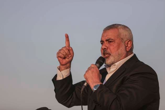 (240731) -- TEHRAN, July 31, 2024 -- This file photo shows Ismail Haniyeh speaking during a protest near the border security fence between eastern Gaza and Israel, on April 9, 2018. Hamas politburo chief Ismail Haniyeh was killed in an attack in Iran s Tehran, Hamas and Iran s Revolutionary Guards both confirmed early Wednesday. (Photo by Xinhua) PhotoFlash Hamas politburo chief Ismail Haniyeh killed in Tehran: Hamas WissamxNassar 