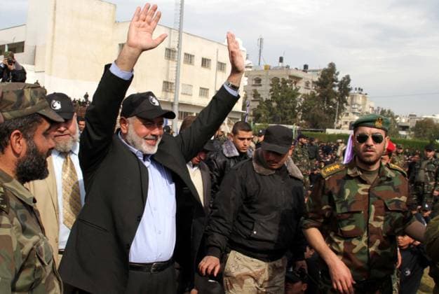 Palestinian Prime Minister in Gaza Strip Ismail Haniyeh, attends a graduation ceremony for a military-style training programme in Gaza (FILES) Palestinian Prime Minister in Gaza Strip Ismail Haniyeh, attends a graduation ceremony for a military-style training programme in Gaza City on January 14, 2014. Some 13,000 students joined the course, which is aimed at preparing them for liberating Palestine from Israel , Hamas officials said. Iran s Revolutionary Guards said July 31, 2024 that the chief of the Palestinian Hamas militant group, Ismail Haniyeh, was killed in Tehran along with one of his bodyguards. Photo by Ashraf Amra Gaza city Gaza Strip Palestinian Territory 310724_Archive_Haniyeh_00(43) Copyright: xapaimagesxAshrafxAmraxx xapaimagesx