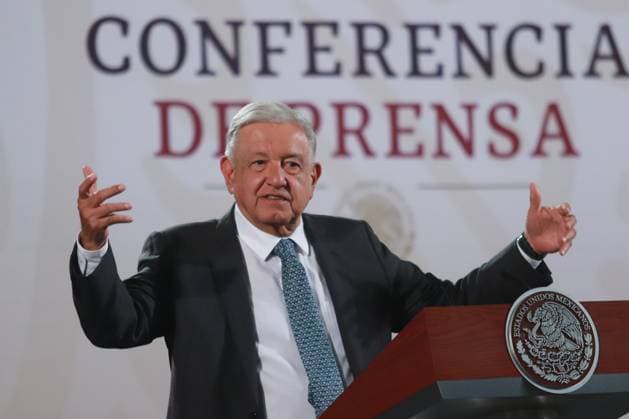 Mexican President Lopez Obrador News Conference Mexico™s President Andres Manuel Lopez Obrador gives the report on economic and public finance performance from 2018 to 2024 at the briefing conference in front of reporters, at the National Palace. on July 31, 2024 in Mexico City, Mexico. (Photo by Carlos Santiago Eyepix Group) Copyright: xCarlosxSantiago xEyepixxGroupx CS_31072024_126665