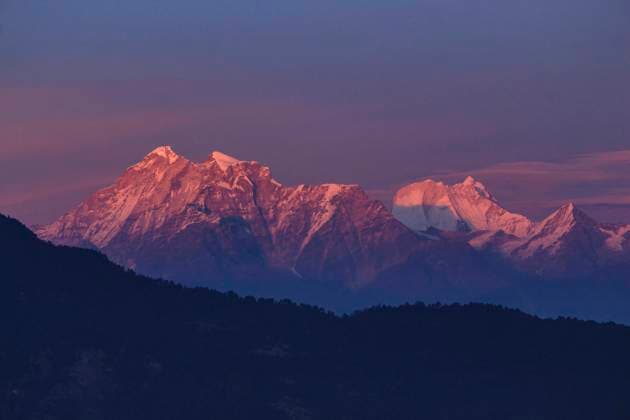 Evening View of Annapoorna Mountains, Sailung, Nepal. Evening View of Annapoorna Mountains, Sailung, Nepal. Copyright: xZoonar.com RealityImagesx 21704372