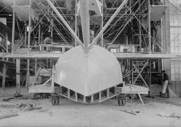 RECORD DATE NOT STATED Fuselage of NC-1, 1918 or 1919. Shows Navy-Curtiss Flying Boat NC-1 possibly late 1918 or 1919. Copyright:xHeritagexArt HeritagexImagesxBainxNewsxServicex IMAGO, ! ACHTUNG: AUFNAHMEDATUM GESCHÄTZT!  Copyright:HeritagexArt HeritagexImagesxBainxNewsxServicex IMAGO