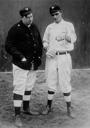 RECORD DATE NOT STATED Libe Washburn with Rube Marquard, New York, NL (baseball), 1911. Shows baseball player Richard William RubeMarquard (1886-1980), who was a pitcher in Major League Baseball in the 1910s and early 1920s with outfielder and pitcher Libeus Washburn (1874-1940). Copyright:xHeritagexArt HeritagexImagesxBainxNewsxServicex IMAGO, ! ACHTUNG: AUFNAHMEDATUM GESCHÄTZT!  Copyright:HeritagexArt HeritagexImagesxBainxNewsxServicex IMAGO