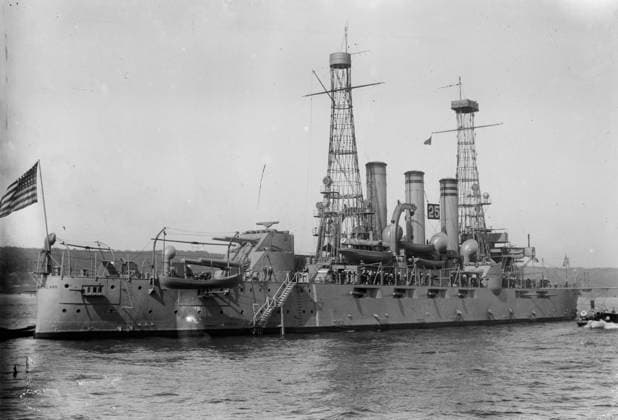 RECORD DATE NOT STATED USS Rhode Island, between c1910 and c1915. Copyright:xHeritagexArt HeritagexImagesxBainxNewsxServicex IMAGO, ! ACHTUNG: AUFNAHMEDATUM GESCHÄTZT!  Copyright:HeritagexArt HeritagexImagesxBainxNewsxServicex IMAGO