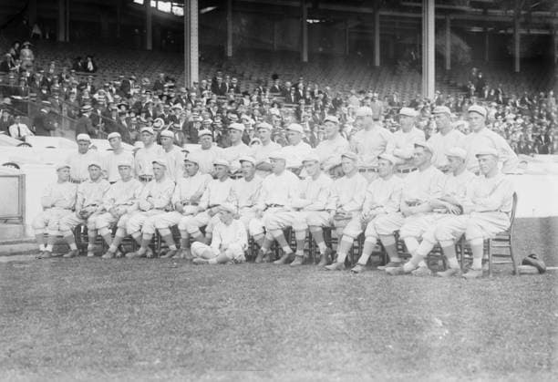 RECORD DATE NOT STATED New York Giants at the Polo Grounds, New York (baseball), 1913. Copyright:xHeritagexArt HeritagexImagesxBainxNewsxServicex IMAGO, ! ACHTUNG: AUFNAHMEDATUM GESCHÄTZT!  Copyright:HeritagexArt HeritagexImagesxBainxNewsxServicex IMAGO