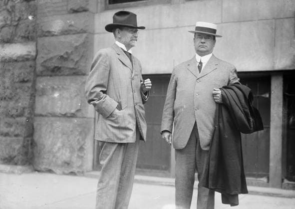 RECORD DATE NOT STATED Ex-gov. George Pardee, Calif. - Gov. Hiram W. Johnson, 1912. Taken at the 1912 Republic National Convention held at the Chicago Coliseum, Chicago, Illinois, June 18-22. Copyright:xHeritagexArt HeritagexImagesxBainxNewsxServicex IMAGO, ! ACHTUNG: AUFNAHMEDATUM GESCHÄTZT!  Copyright:HeritagexArt HeritagexImagesxBainxNewsxServicex IMAGO