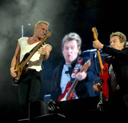 Sting and Andy Summers of The Police live in Dublin - 06 October 2007 FAM21549 Copyright: x FAMOUSx 08379062