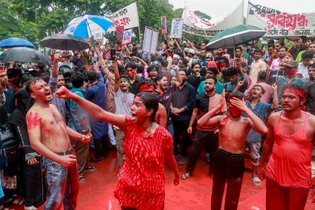 New Protests In Bangladesh Kill 2 - Dhaka Bangladeshi Students, teachers, parents, artist, representatives of civil society and leaders of various student organizations join a mass demonstration in Dhaka, Bangladesh, 02 August 2024. Thousands of people took part in a nationwide prayer and student procession to protest the massacre and mass arrests following recent protests by the Quota Reform Movement, which is demanding reforms to the government s job quota system. Authorities in Bangladesh have announced a gradual easing of a curfew imposed on July 20 after violence erupted in Dhaka and other regions following mass protests last week, allowing offices to open and some activities to take place, and partially restoring telecommunications  Copyright: xSuvraxKantixDas ABACAx