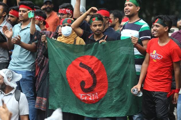 August 3, 2024, Dhaka, Wari, Bangladesh: Anti-Discrimination Student Movement held a rally at Central Shaheed Minar in Dhaka on August 3, 2024, to demand justice for the victims killed in the recent countrywide violence during anti-quota protests. Student leaders rallied Bangladeshis on August 3 for a nationwide civil disobedience campaign as Prime Minister Sheikh Hasina s government weathered a worsening backlash over a deadly police crackdown on protesters. Dhaka Bangladesh - ZUMAr336 20240803_zip_r336_022 Copyright: xHabiburxRahmanx