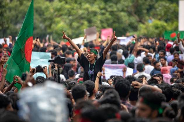 Students Renew Bangladesh Protests The Anti-Discrimination Student Movement is holding a rally at Central Shaheed Minar in Dhaka, Bangladesh, on August 3, 2024, to demand justice for the victims killed in the recent countrywide violence during anti-quota protests. Dhaka Bangladesh  Copyright: xAhmedxSalahuddinx originalFilename: ahmed-quotapro240803_npGBo.jpg