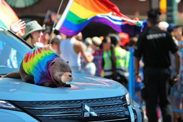 Canada: Vancouver Pride Parade 2024 Vancouver Pride Parade 2024 at Concord Pacific Place. The largest Pride Parade in Western Canada, and one of the biggest in North America, welcoming roughly 150 entries. Vancouver BC Canada Copyright: MazyarxAsadi