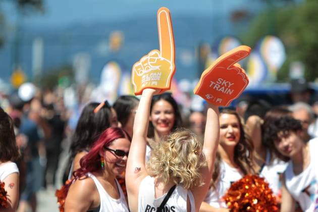 Canada: Vancouver Pride Parade 2024 Vancouver Pride Parade 2024 at Concord Pacific Place. The largest Pride Parade in Western Canada, and one of the biggest in North America, welcoming roughly 150 entries. Vancouver BC Canada Copyright: MazyarxAsadi