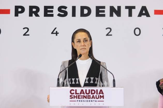 Claudia Sheinbaum Press Conference Claudia Sheinbaum Pardo, Mexico s elected candidate, speaking during a press conference after meeting with Governors of the Northeast Region. on August 5, 2024 in Mexico City, Mexico. Mexico City CDMX Mexico Copyright: xIanxRoblesx