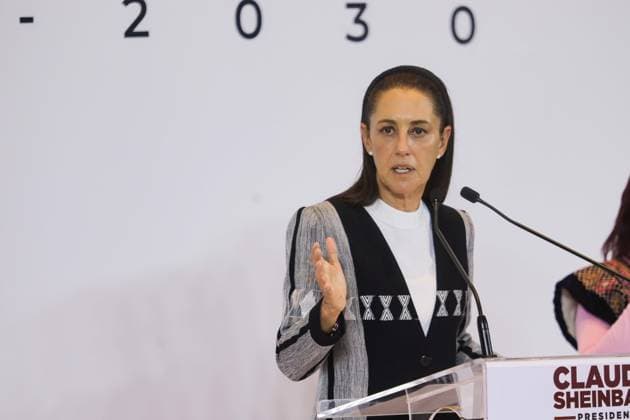 Claudia Sheinbaum Press Conference Claudia Sheinbaum Pardo, Mexico s elected candidate, speaking during a press conference after meeting with Governors of the Northeast Region. on August 5, 2024 in Mexico City, Mexico. Mexico City CDMX Mexico Copyright: xIanxRoblesx