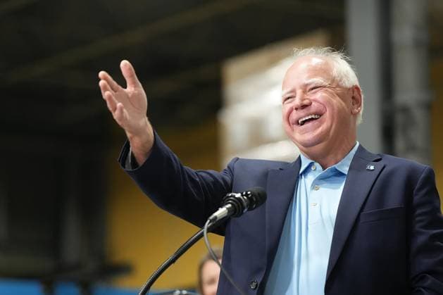 July 24, 2024: Gov. Tim Walz takes questions on speculation that he is under consideration as vice presidential running mate for Kamala Harris on July 23, 2024, in New Hope, Minnesota. - ZUMAm67_ 20240724_zaf_m67_031 Copyright: xGlenxStubbex