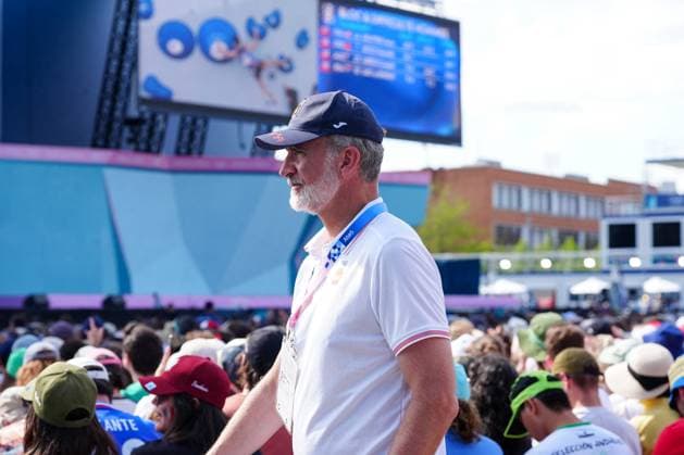 Entertainment Themen der Woche KW32 Entertainment Bilder des Tages Paris 2024 - King Felipe At Men s Boulder And Lead Semifinal Span s King Felipe VI attends Men s boulder and lead semifinal as part of Paris 2024 Olympic Games in Paris, France, 07 August 2024. Photo by Julien Poupart ABACAPRESS.COM Paris France  Copyright: xPoupartxJulien ABACAx