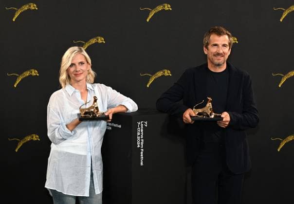 - Locarno,Switzerland Locarno Film Festival 2024 Mélanie Laurent and Guillaume Canet photocall and Excellence Award Davide Campari In the photo:Mélanie Laurent,Guillaume Canet Excellence Award Davide Campari Locarno Switzerland  Copyright: xIPA ABACAx