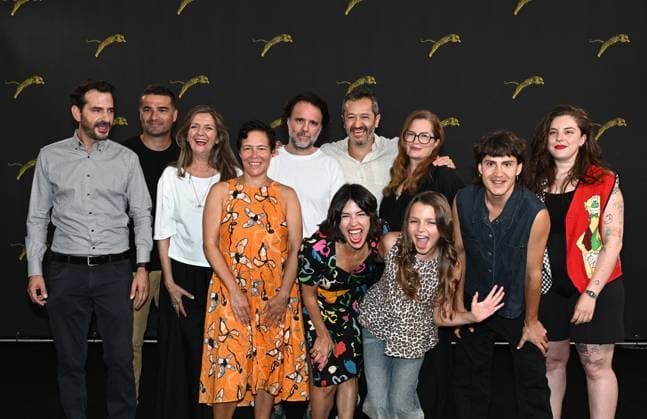 Entertainment Themen der Woche KW32 Entertainment Bilder des Tages Locarno,Switzerland Reinas film photocall Locarno Film Festival 2024 Locarno,Switzerland Locarno Film Festival 2024 Reinas photocall film première In the photo:Klaudia Reynicke director,Abril Gjurinovic actress,Britta Rindelaub producer,Gonzalo Molina actor and cast ,producer Locarno Switzerland  Copyright: xIPA ABACAx
