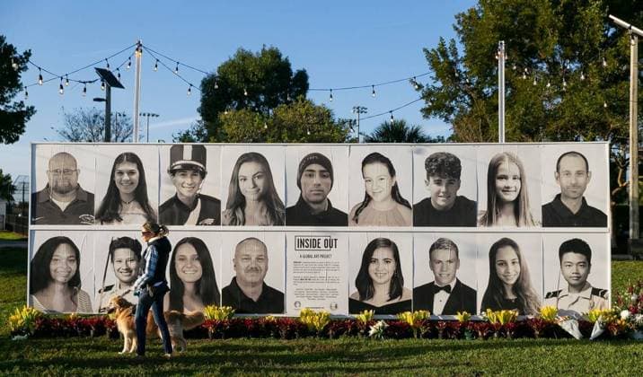 August 8, 2024: On Feb. 14, 2022, Ali Dangelo and her service dog, Strudel, attend a community commemoration event for the Marjory Stoneman Douglas High School shooting victims at Pine Trails Park in Parkland. - ZUMAm67_ 20240808_zaf_m67_011 Copyright: xMatiasxJ.xOcnerx