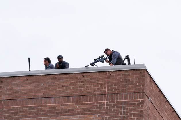 August 10, 2024, Brampton, On, Canada: Police officers watch over the Flavour of Nigeria Festival in anticipation of the arrival of Prime Minister Justin Trudeau in Brampton, Ont., Saturday, August 10, 2024. Brampton Canada  - ZUMAc35_ 20240810_zaf_c35_187 Copyright: xArlynxMcadoreyx
