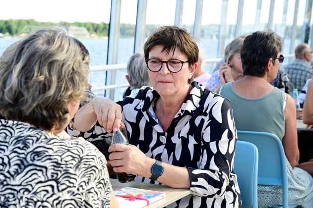 Saskia Esken bei einer Wahlkampfveranstaltung der SPD zur Landtagswahl in Sachsen auf dem EMS Berzdorf auf dem Berzdorfer See. Görlitz, 10.08.2024 *** Saskia Esken at an SPD campaign event for the state election in Saxony at the EMS Berzdorf on Lake Berzdorf Görlitz, 10 08 2024 Foto:xM.xWehnertx xFuturexImagex esken_4816