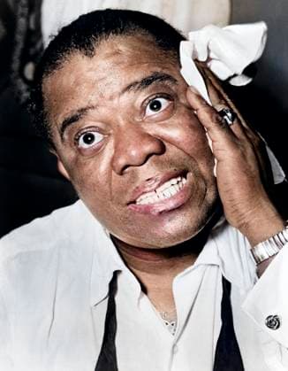 Louis Armstrong (1901-1971), American trumpeter and vocalist, head and shoulders portrait, Herman Hiller, New York World-Telegram and the Sun Newspaper Photograph Collection, 1953  Copyright: xCircaxImagesx ghi-circa12050
