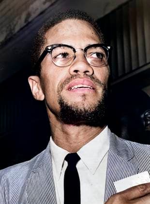 Malcolm X (1925-1965), American Muslim minister and human rights activist, head and shoulders portrait, Queens County Courthouse, Queens, New York City, New York, USA, Herman Hiller, New York World-Telegram and the Sun Newspaper Photograph Collection, 1964  Copyright: xCircaxImagesx ghi-circa12054